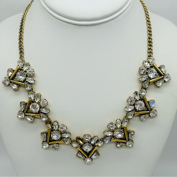 J. Crew Gold Jeweled Necklace - Picture 2 of 3